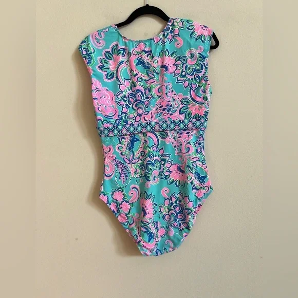 Lilly Pulitzer Imogen Swimsuit Jungle Horizon Size 12 - Picture 8 of 9